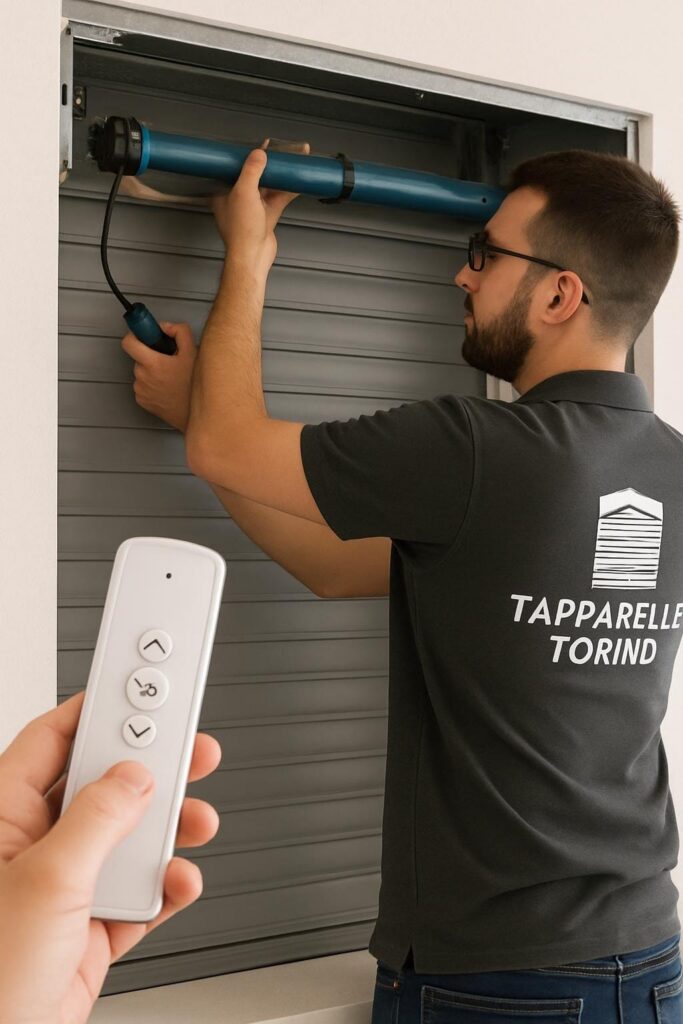 Installazione motore per tapparelle elettriche su serramento esistente.